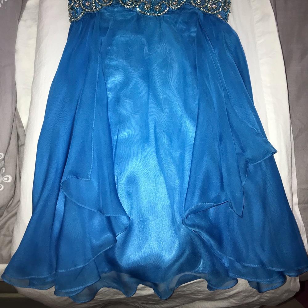 Sherri Hill homecoming dress - blue - Picture 2 of 7